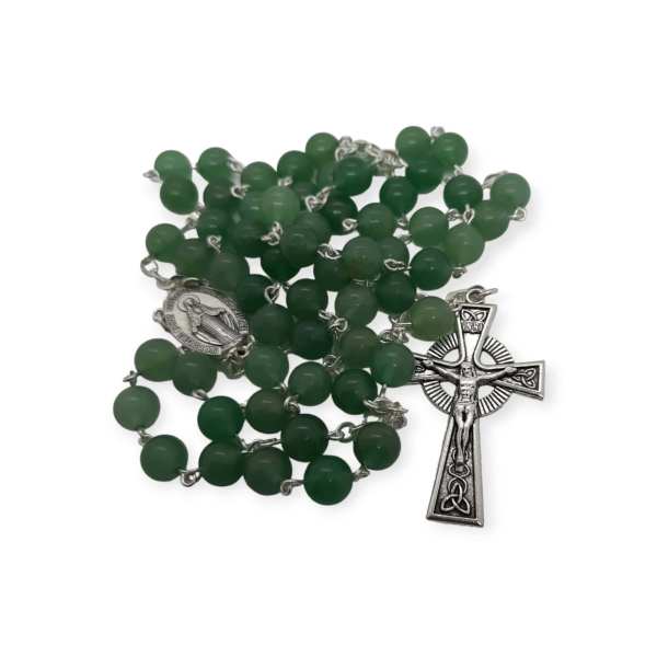 Aventurine Rosary Beads – 8mm - Made in Galway - Accessories
