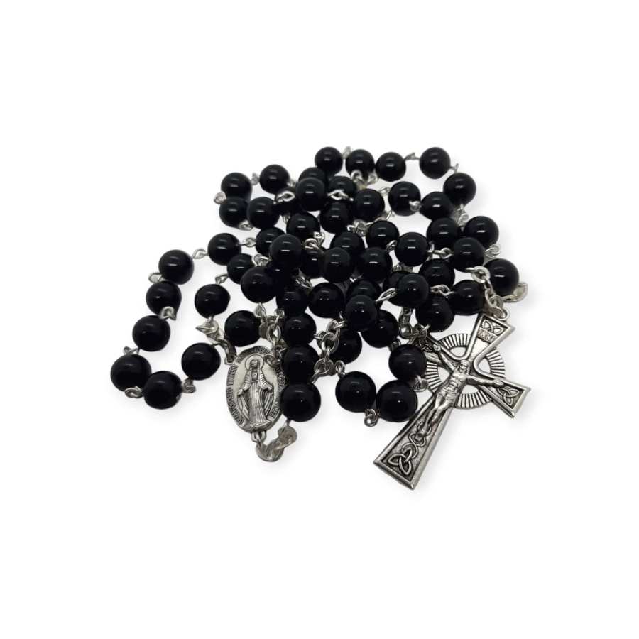 Obsidian Black Rosary Beads – 8mm - Accessories