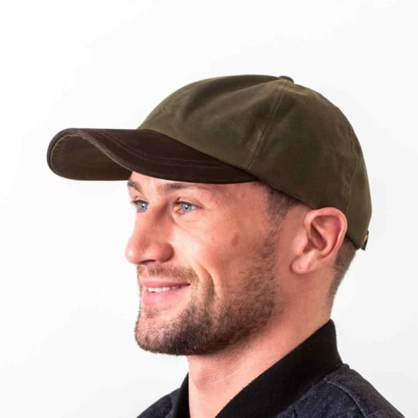 Waxed Baseball Cap - Green - Baseball Caps