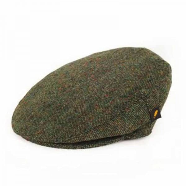 Green Salt & Pepper Donegal Tweed Child’s Cap - Hats | Caps | Clothing - Image 1