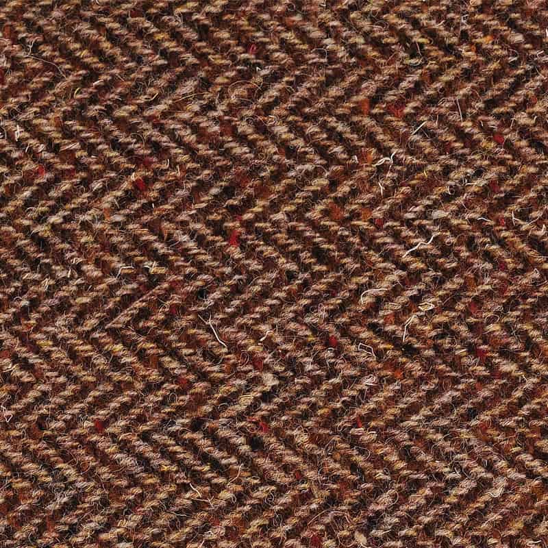Donegal Tweed Flat Cap - Brown Herringbone - Donegal Tweed - Image 2