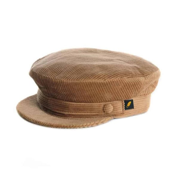 Corduroy Skipper Cap - Beige - Hats | Caps | Clothing - Image 1