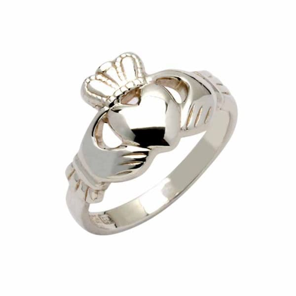 Irish Silver Claddagh Ring - Shannon - Fado Jewelry - Communion Gifts