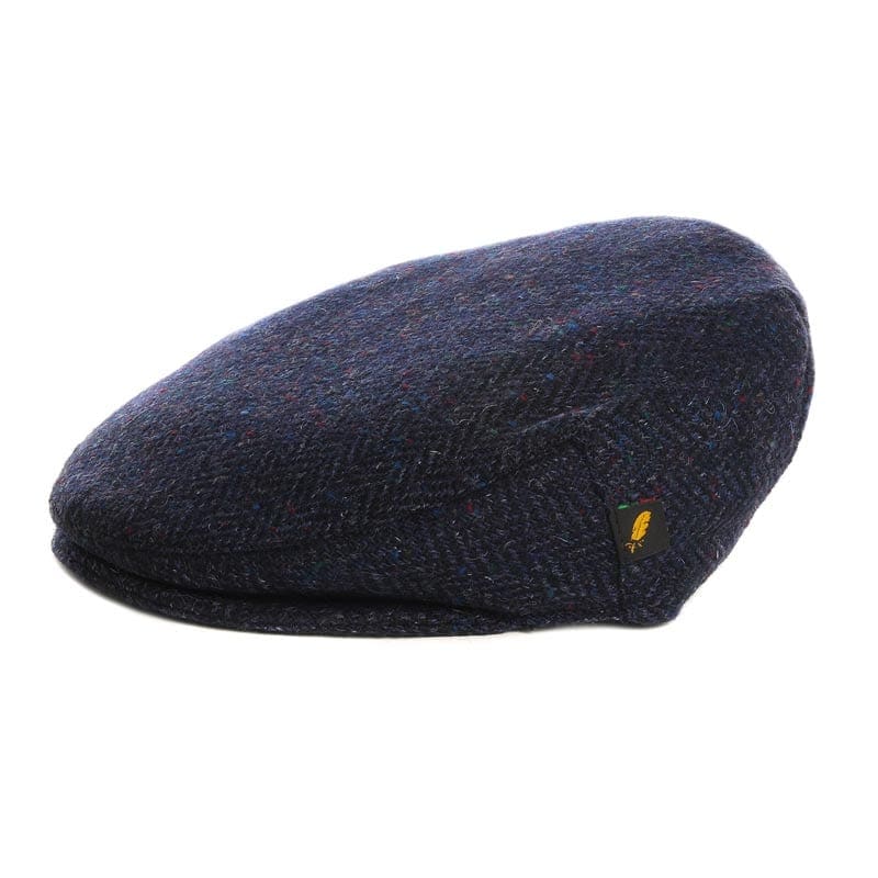 Donegal Tweed Flat Cap - Navy Blue - Donegal Tweed - Image 3