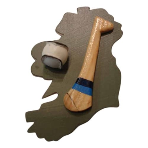 Hurling Fridge Magnet - Dublin - Light and Dark Blue - Decorative Bar Stuff