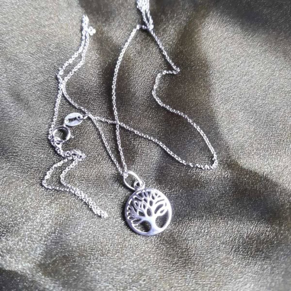 Tree of Life Pendant Necklace - Sterling Silver - Small - Baby & Christening Gifts - Image 1