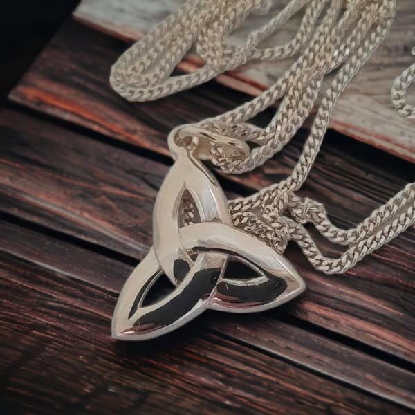 Silver Trinity Knot Pendant - Communion Gifts