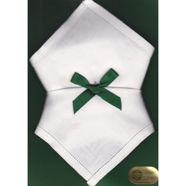 Irish Linen Womans Handkerchief - Plain Edge - 2 Pack - Baby & Christening Gifts
