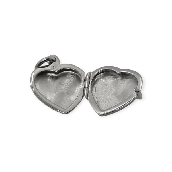 Irish Claddagh Locket Necklace - Sterling Silver - Baby & Christening Gifts - Image 1