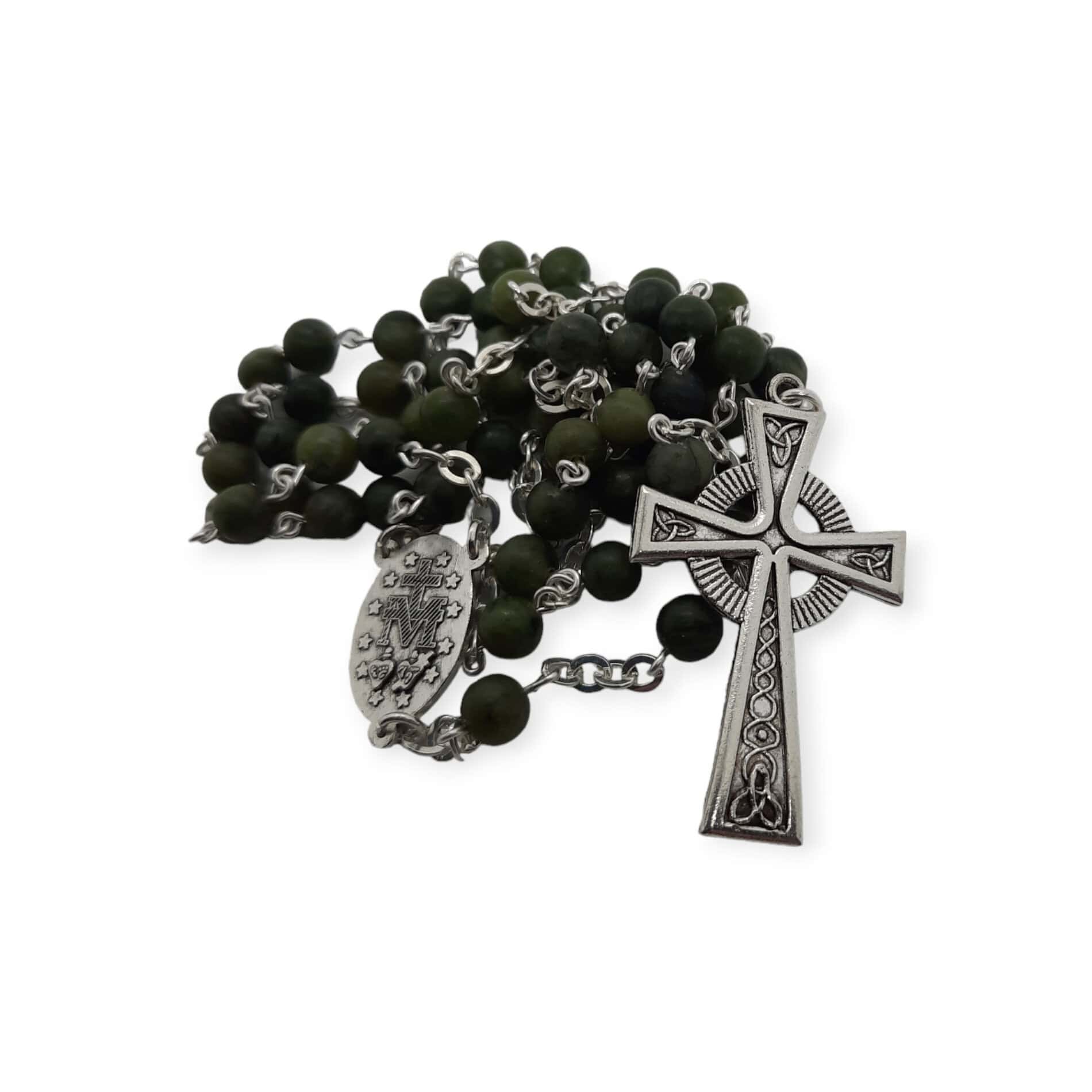 Connemara Marble Rosary Beads – 6mm - Made in Galway - Accessories - Image 2
