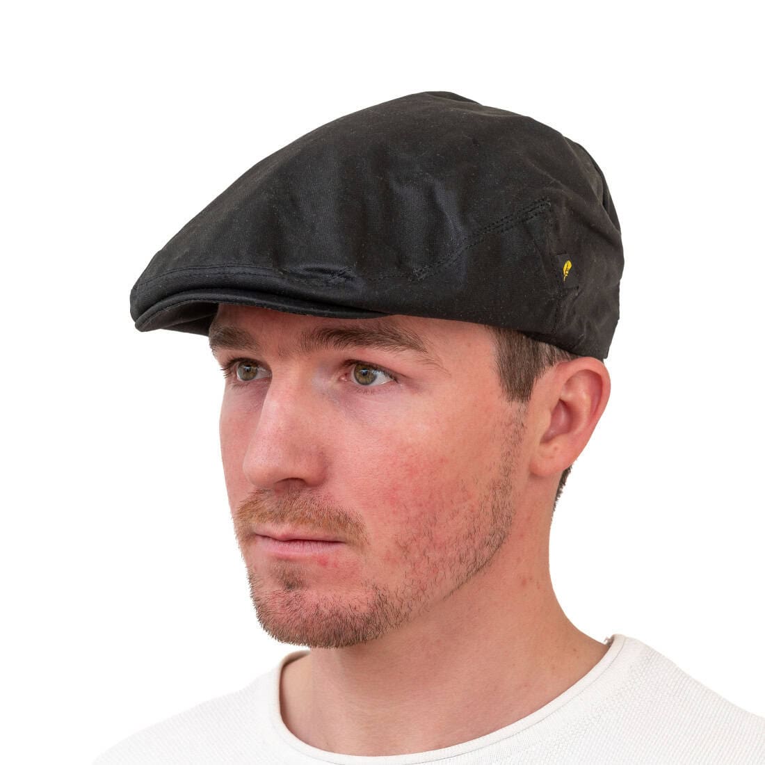 Black Waxed Cotton Dubliner Cap - Hats | Caps | Clothing