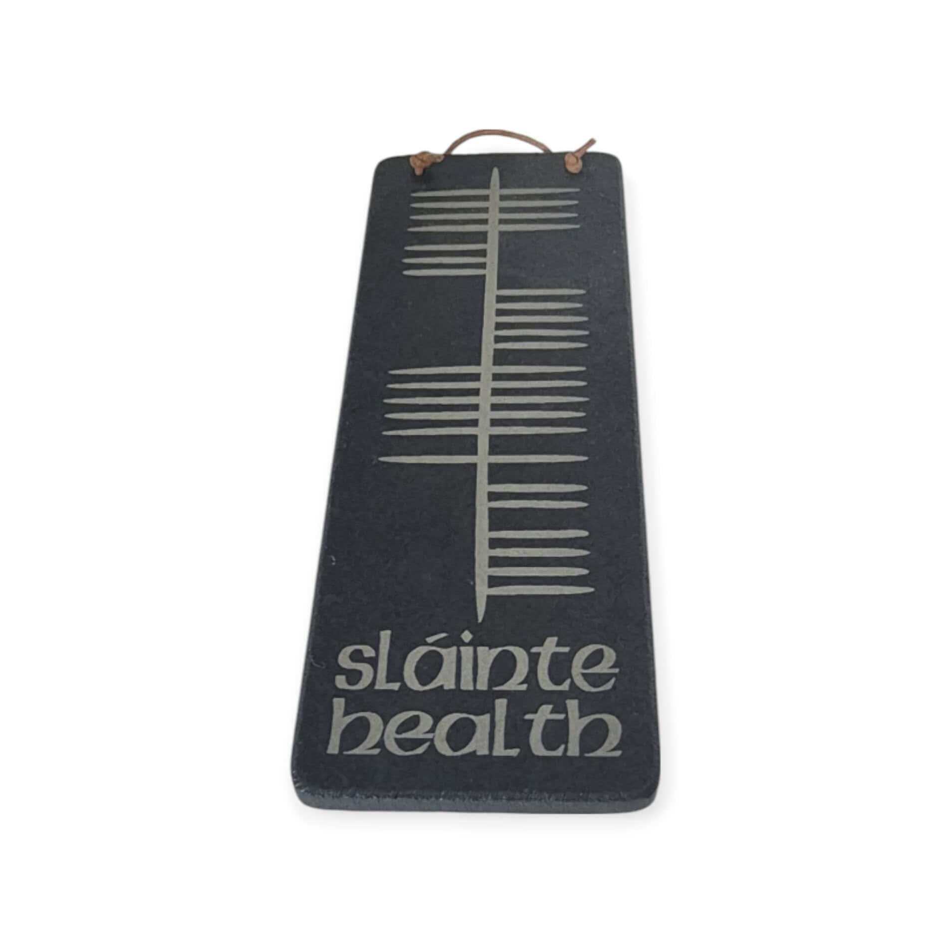 Irish Slate Ogham Plaque – Sláinte (Health) - Accessories - Image 3