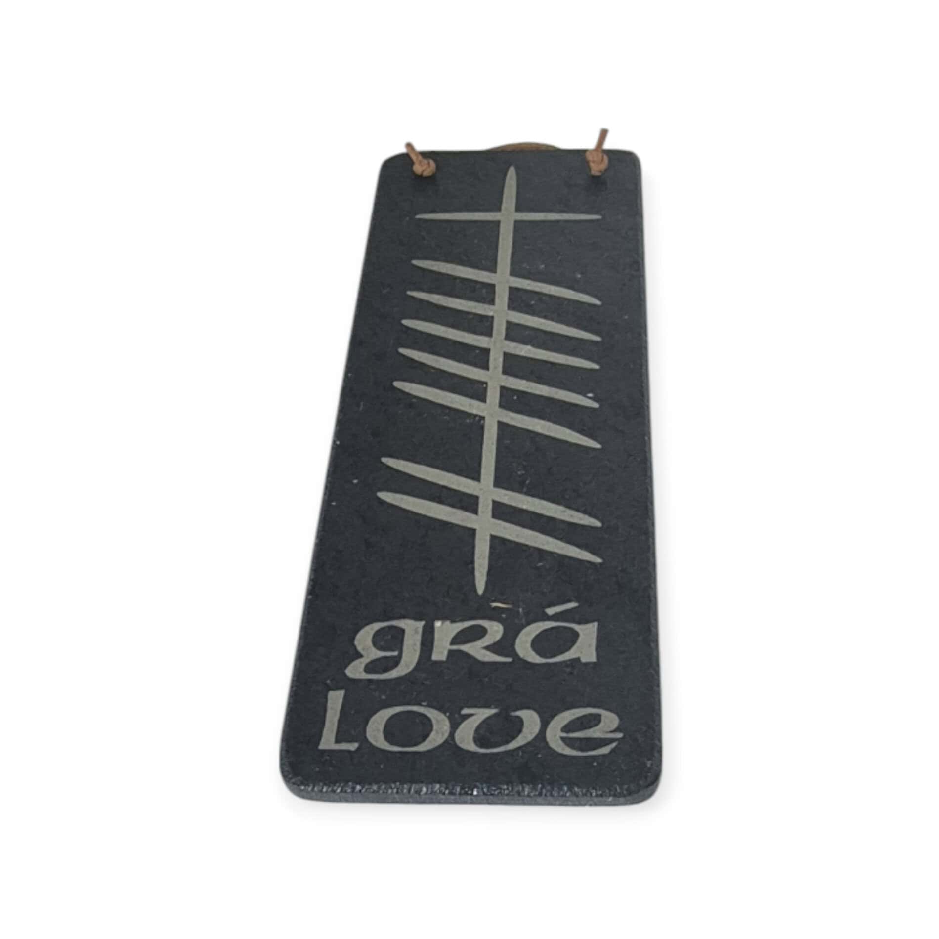 Irish Slate Ogham Plaque – Grá (Love) - Accessories - Image 3