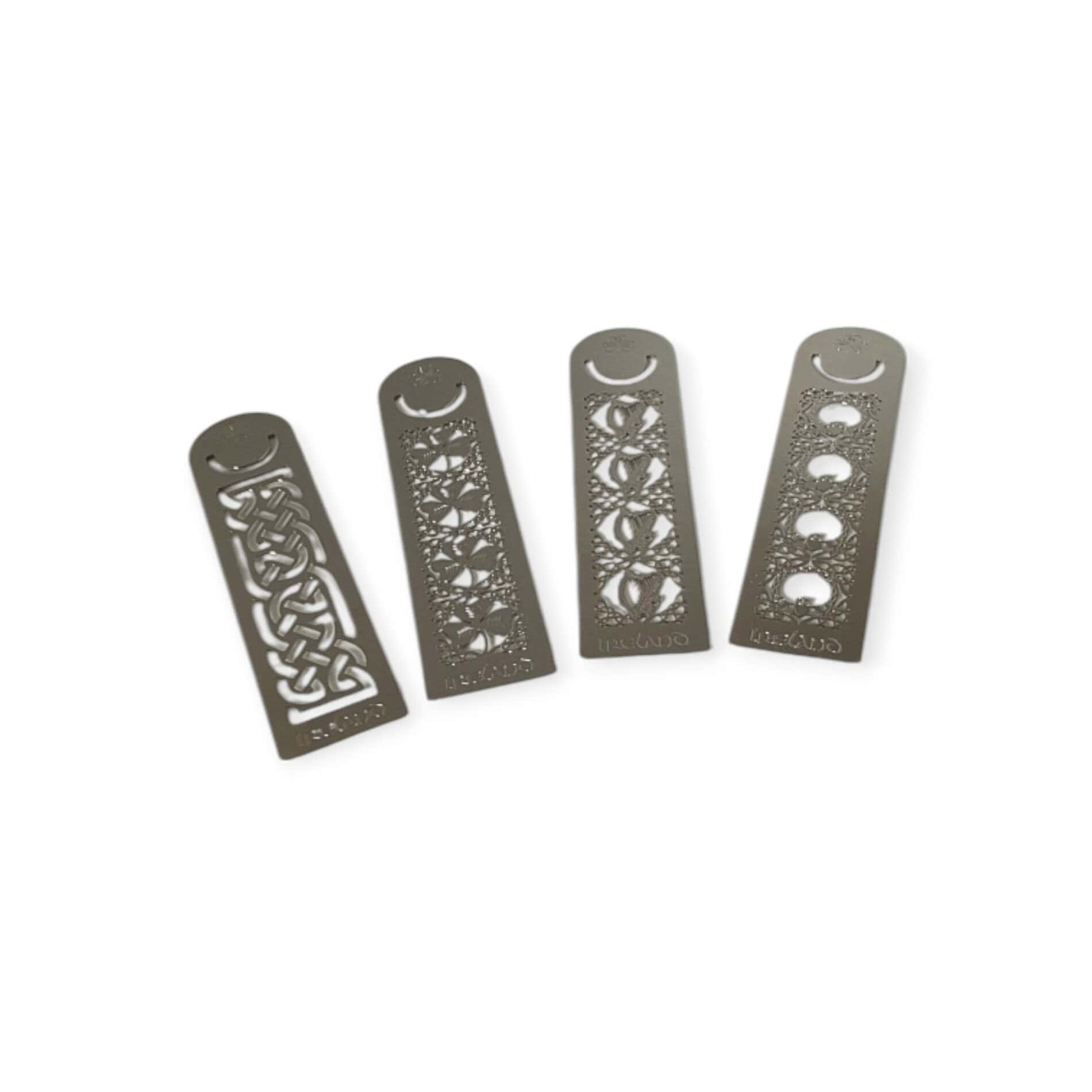 Irish Metal Bookmarks - Set of Four Irish Designs - Irish Gifts - Image 1