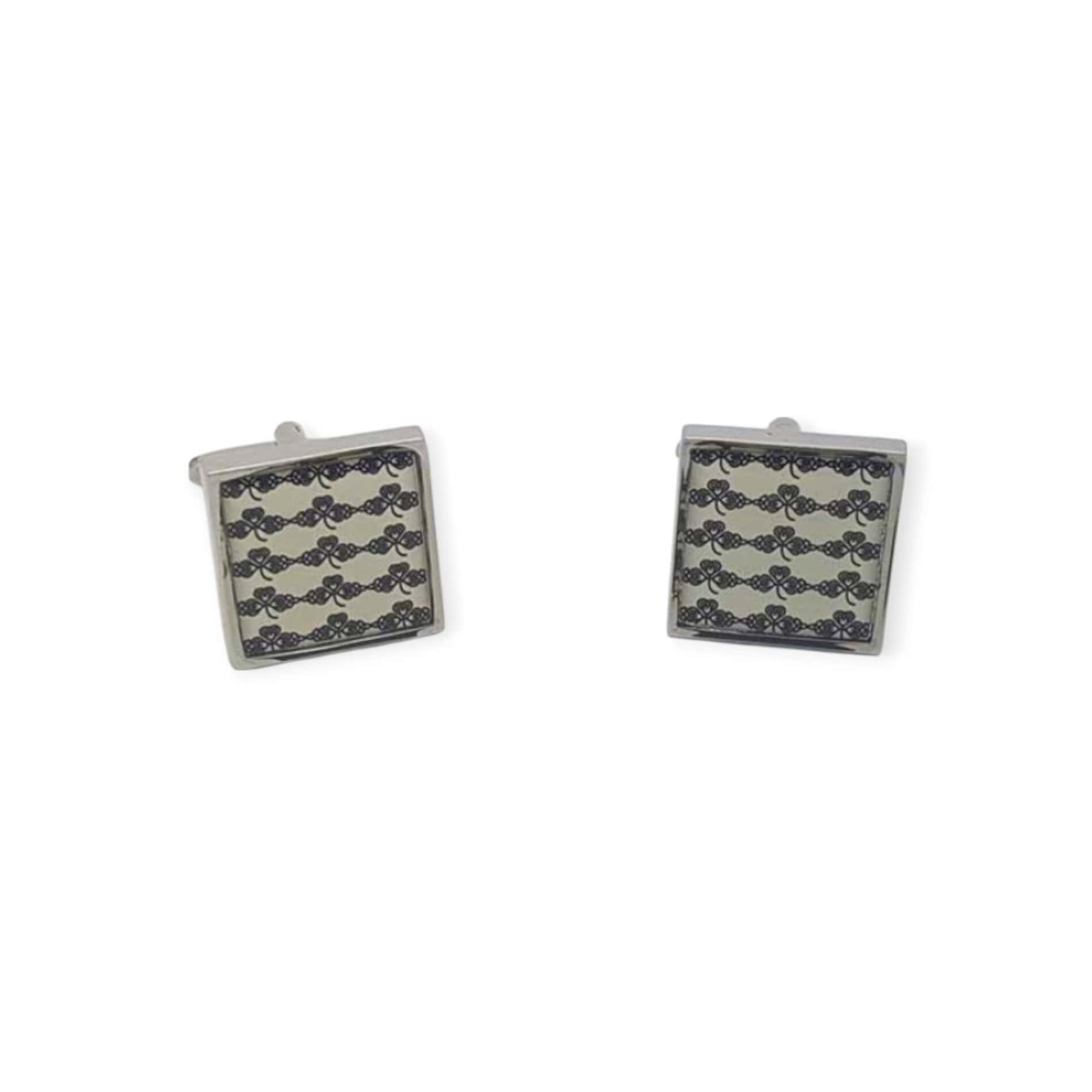 Shamrock Cufflinks – Peterson’s Collectable - Irish Gifts - Image 1