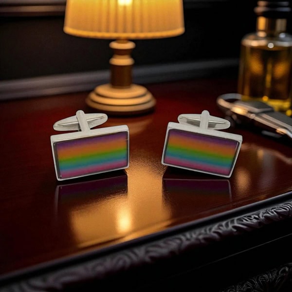 Rainbow Cufflinks – Petersons of Dublin Collectors Gift - Irish Gifts
