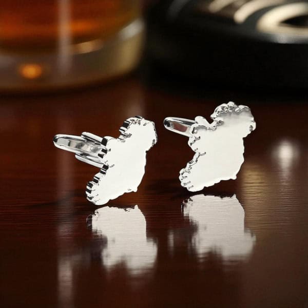 Irish Cufflinks  - Map of Ireland - Irish Gifts