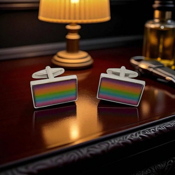 Rainbow Cufflinks – Petersons of Dublin Collectors Gift - Irish Gifts