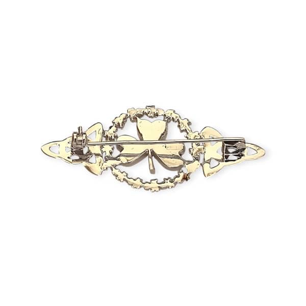 Connemara Marble Sterling Silver Brooch - Irish Made - Connemara Marble - Image 1