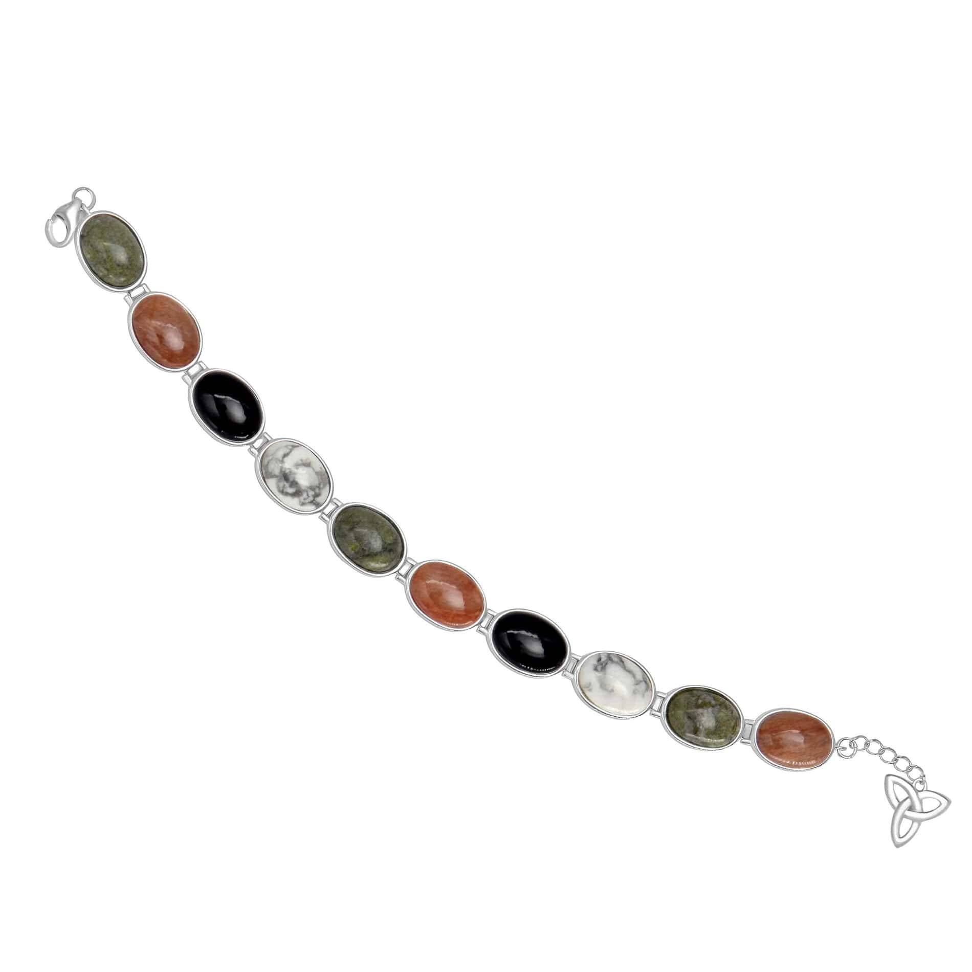 Sterling Silver Irish Marble Bracelet – The Four Provinces of Ireland - Connemara Marble - Image 4