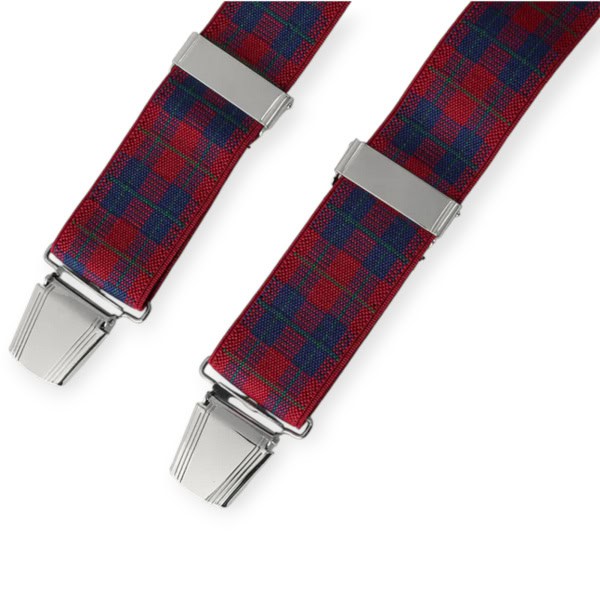 Black Polka Dot Trouser Braces – Adjustable Clip-On Suspenders for Men & Women - Grandfather Shirts