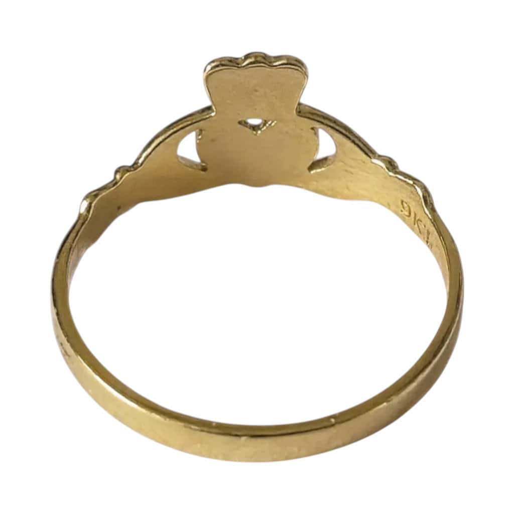 9ct Gold Claddagh Ring – Medium Weight - Irish Jewellery - Image 3