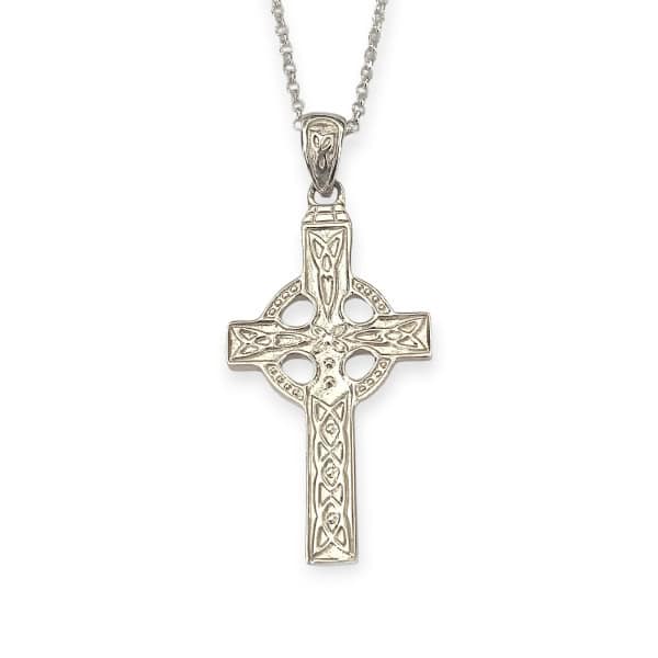 Sterling Silver Medium Size Celtic Cross - Irish Gifts