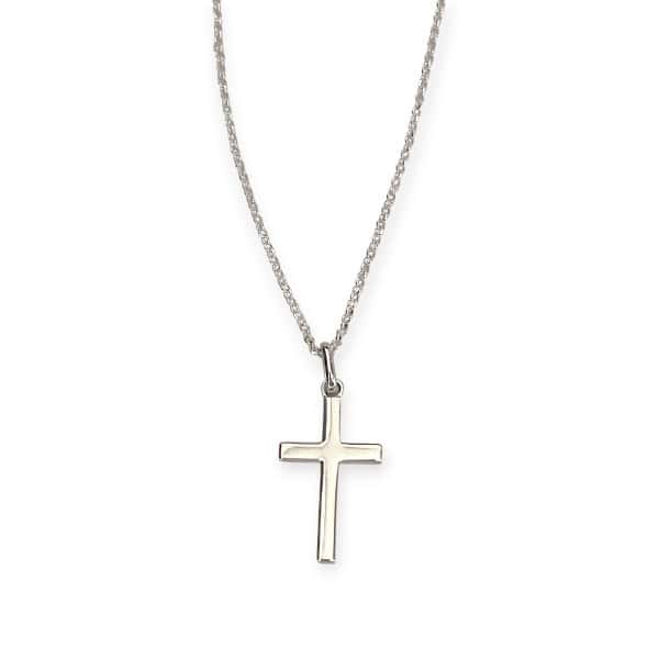 Plain Cross made from 925 Sterling Silver - Irish Gifts