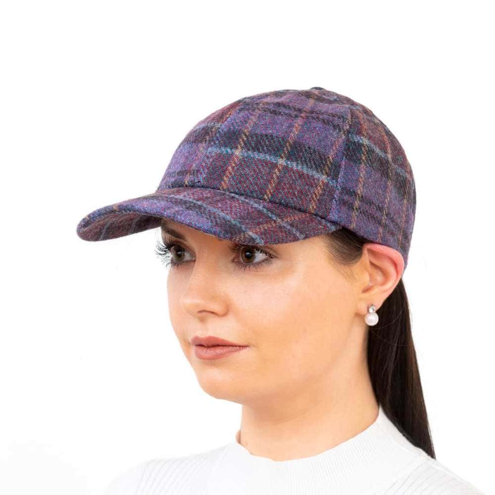 Heather Check Wool Baseball Cap - Hats | Caps | Clothing