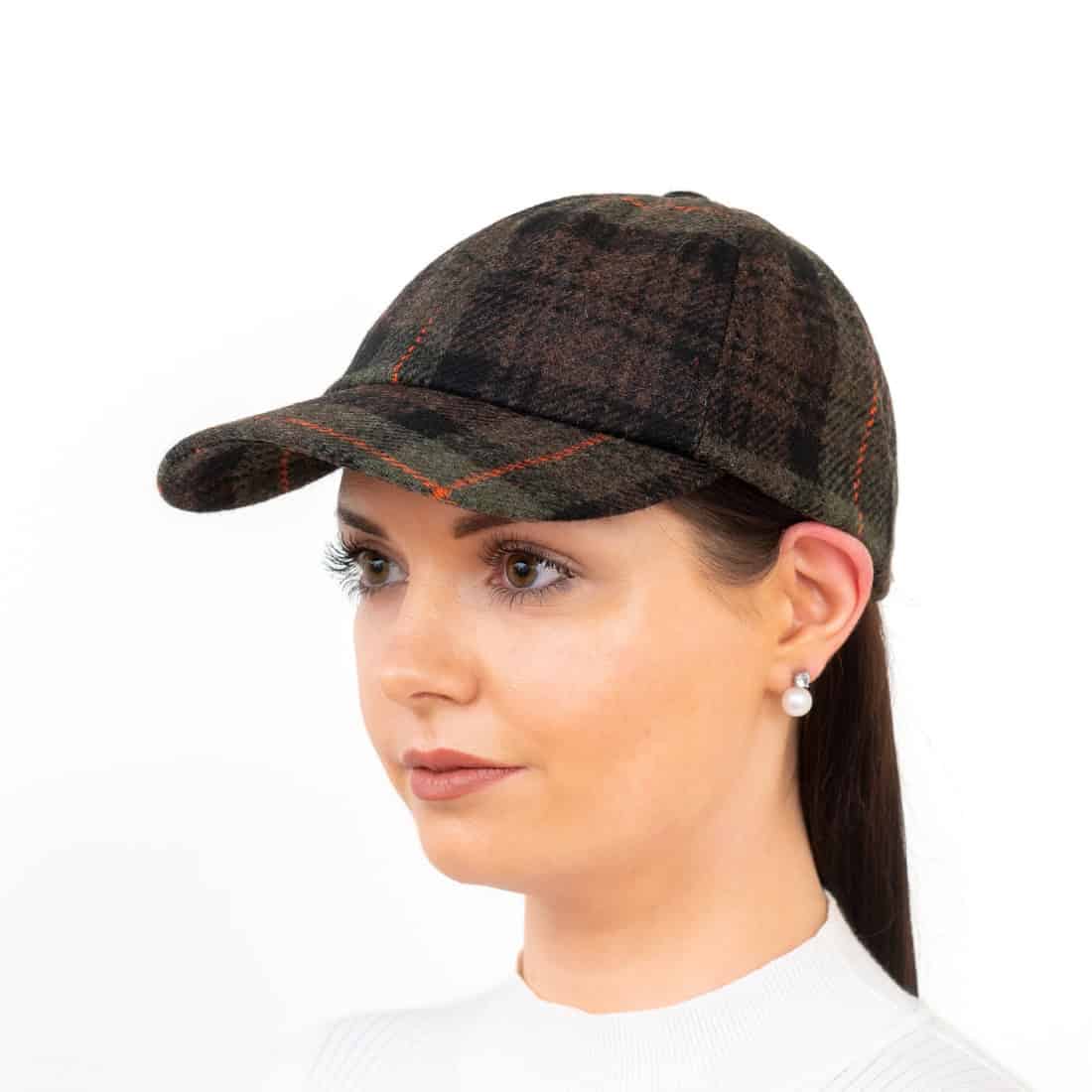 Turf Check Wool Baseball Cap - Hats | Caps | Clothing