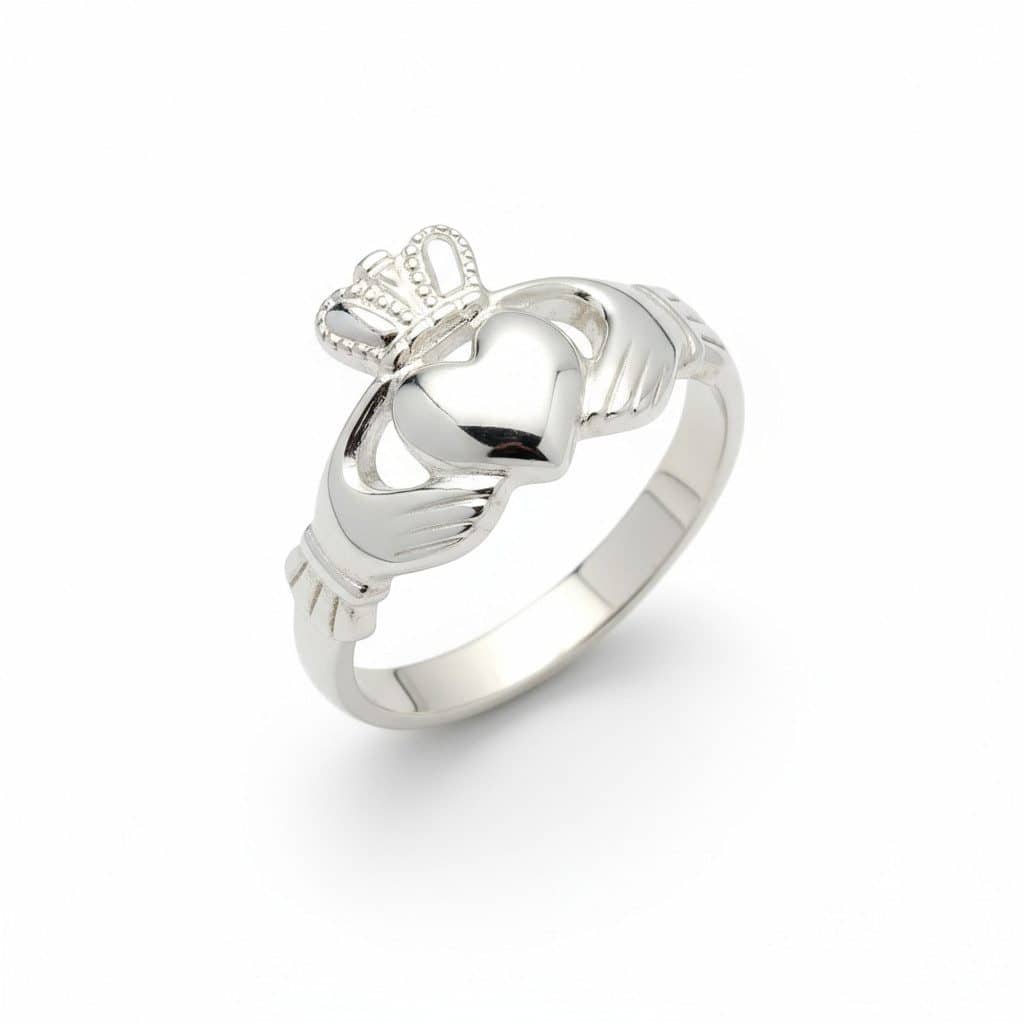 Sterling Silver Claddagh Ring – “Neasa” by Fadó Jewellers - St Patricks Day