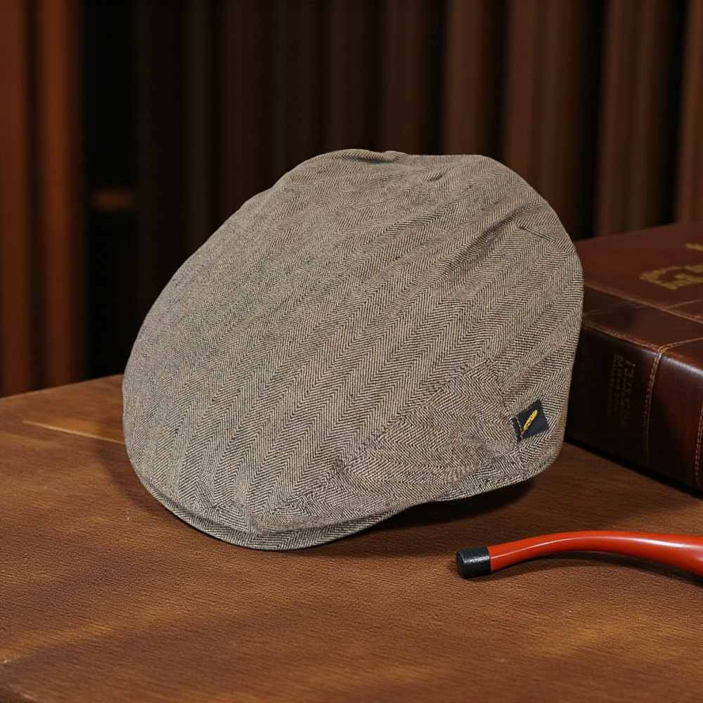 Irish Linen Dubliner Cap – Driftwood Brown - Hats | Caps | Clothing