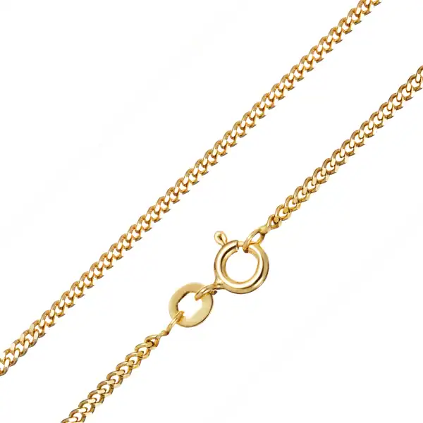 Gold-Plated Sterling Silver Claddagh Teardrop Pendant - CZ Heart - Baby & Christening Gifts - Image 1