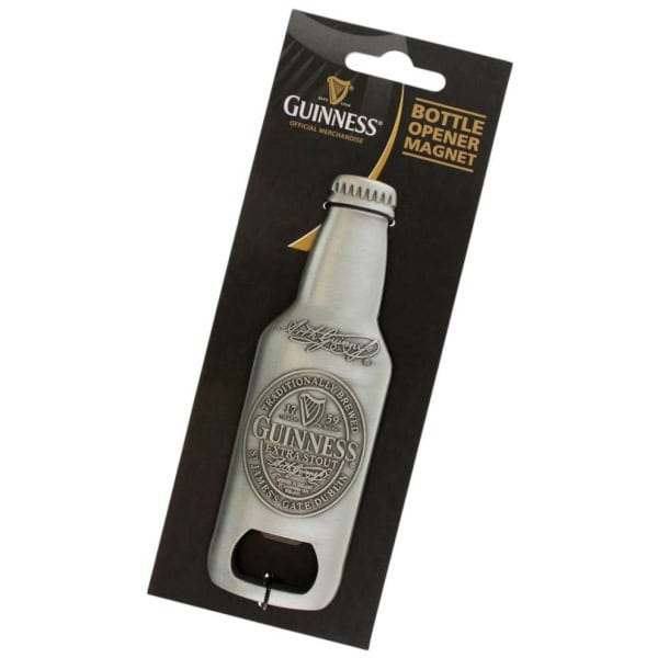 Guinness Metal Bottle Opener Magnet – Classic Bottle Design - Irish Bar/Guinness - Image 1