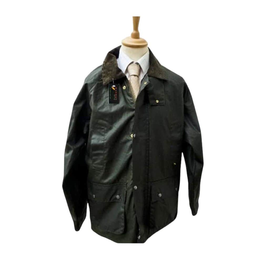 Men’s Waxed Jacket – Green Wax | Timeless Country Classic - Clothing Collection - Image 2