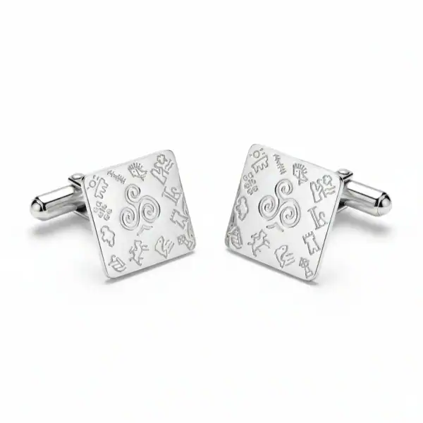 Sterling Silver “Impressions of Ireland” Cufflinks by Fadó - Irish Gifts