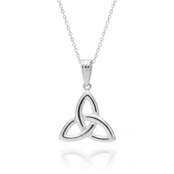 Sterling Silver Small Trinity Knot Pendant - Fadó Jewellers - Irish Gifts