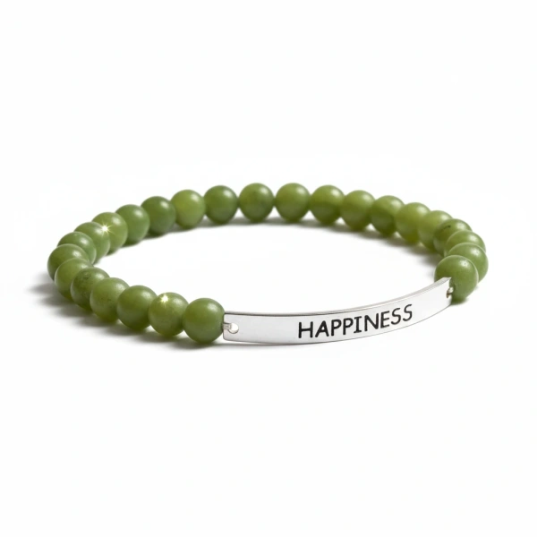 Connemara Marble Stretch Bracelet – Happiness - Connemara Marble