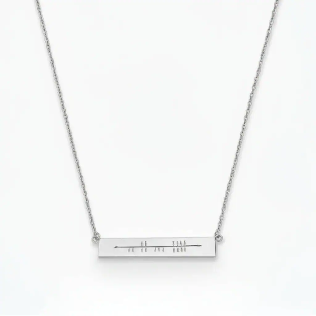 Sterling Silver Ogham Necklet – “LOVE” - Irish Gifts