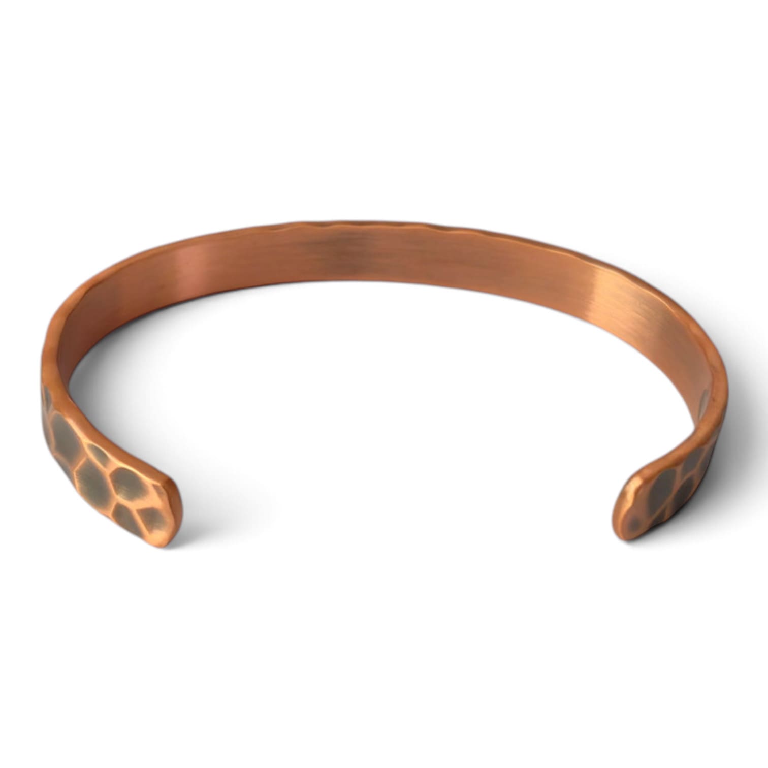 Ladies Magnetic Copper Bangle – Hammered Finish - Irish Gifts - Image 2